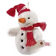Alpaca Snowman Plush Ornament